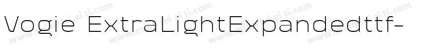 Vogie ExtraLightExpandedttf字体转换